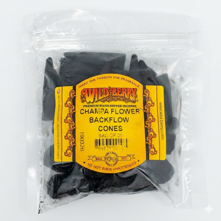 Wildberry Champa Flower Incense Back Flow Cones